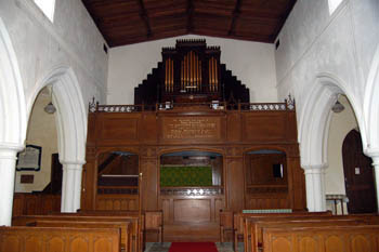 Southill church interior west end March 2008